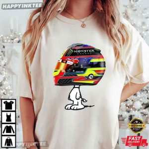 Oscar Piastri Racing Helmet Snoopy Funny F1 Fan T Shirt (2)