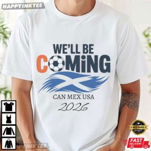 Scottish Soccer 2026 Scotland Flag Celebration T-Shirt