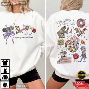 Zootopia Judy Hopps Nick Wilde Disney Vacation T Shirt (1)