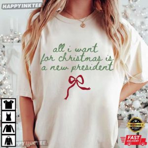 All I Want for Christmas Is A New President Subtle FDT T Shirt (3)