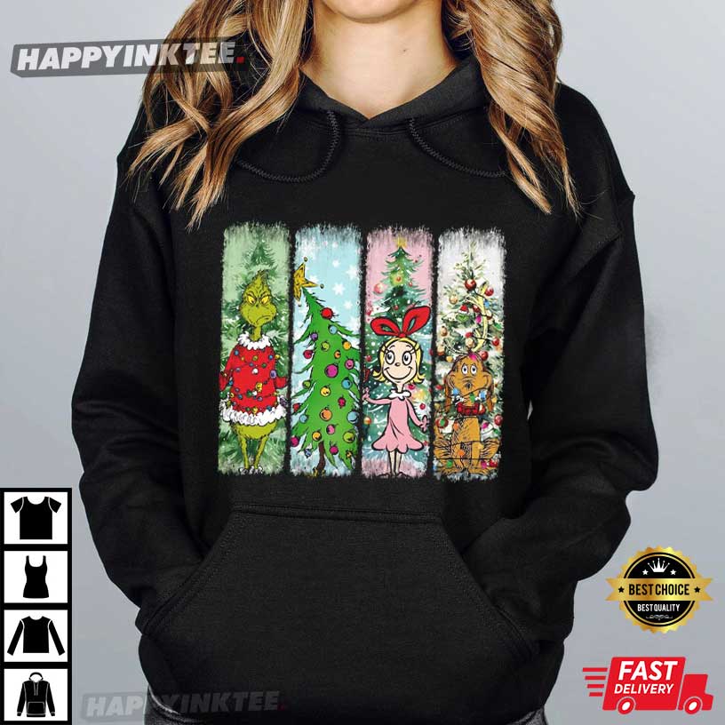 Watercolor Christmas Movie Grinch Holiday Funny T-Shirt Watercolor Christmas Movie Grinch Holiday Funny T-Shirt