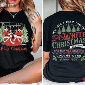 White Christmas Columbia Inn Pine Tree Vermont T-Shirt