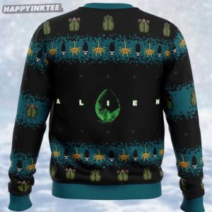 Christmas Alien Free Hugs Retro Horror Movie Ugly Sweater (1)