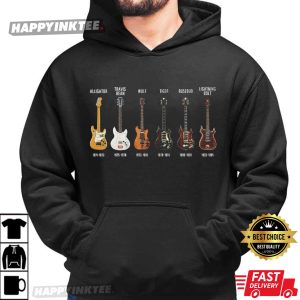 Jerry Garcia Guitar History Grateful Dead T Shirt (4)