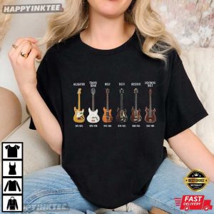 Jerry Garcia Guitar History Grateful Dead T Shirt (2)