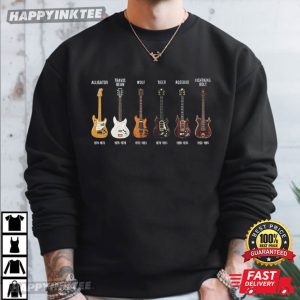 Jerry Garcia Guitar History Grateful Dead T Shirt (3)