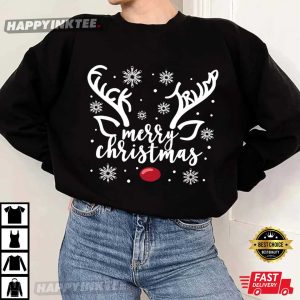 Subtle Anti Trump Christmas Reindeer Funny FDT T Shirt (3)