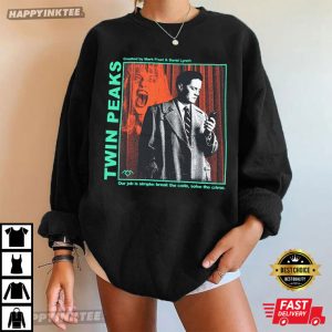Twin Peaks Dale Cooper And Laura Palmer Movie T Shirt (4)