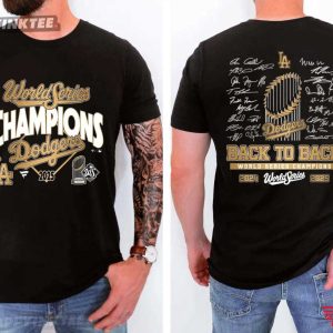 Dodgers Back to Back World Series Champions 2024 2025 LA MLB T-Shirt