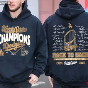 Dodgers Back to Back World Series Champions 2024 2025 LA MLB T Shirt (2)