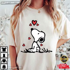 Snoopy The Peanuts Cartoon Cute T-Shirt