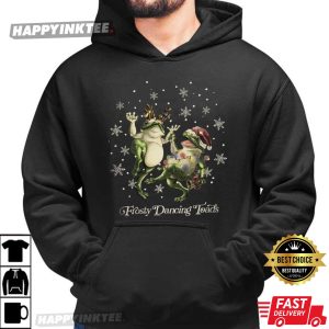 Frosty Dancing Toads Subtle Anti Trump Christmas T Shirt (3)