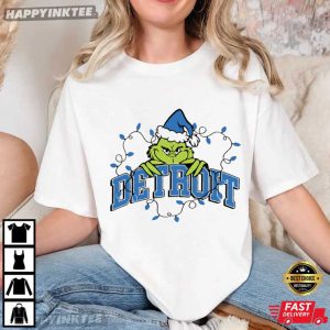 Detroit Lions Football Grinch Christmas Game Day T Shirt (1)