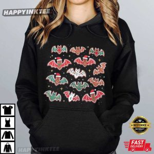 Gingerbread It's Frickin Bats Spooky Christmas T Shirt (4)