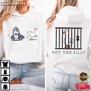 Silly Goose Toddler Got Too Silly Funny Goose T Shirt (2)