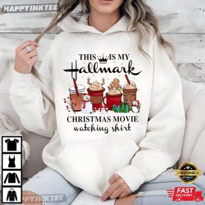 Hallmark Christmas Movie Watching Holiday Winter Gift T Shirt (4)