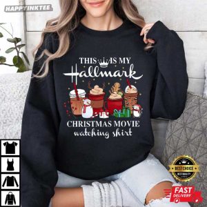 Hallmark Christmas Movie Watching Holiday Winter Gift T Shirt (3)