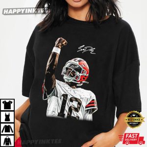 Shedeur Perfect Timing Shedeur Sanders Cleveland Brown Football T Shirt (2)