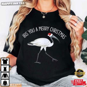Ibis You A Merry Christmas Funny Aussie Bin Chicken T-Shirt