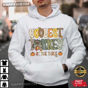 Coolest Turkey At The Table Gobble Gobble Thanksgiving T Shirt (4)