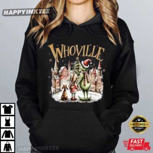 Grinch And Cindy Lou Who Whoville University Christmas T Shirt (3)