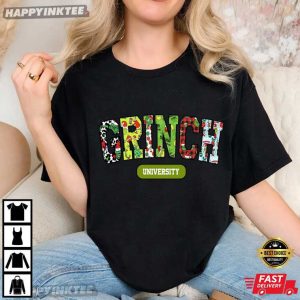 Grinch University Whoville College Christmas Funny Holiday T Shirt (2)