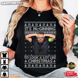 John McGinn Its McGinning To Look A Lot Like Christmas Scotland Football T Shirt (1