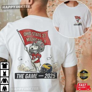 Ohio State Buckeyes 27 Michigan 9 The Game Football T Shirt (1)