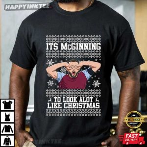 John McGinn Christmas Funny Its McGinning Football T-Shirt