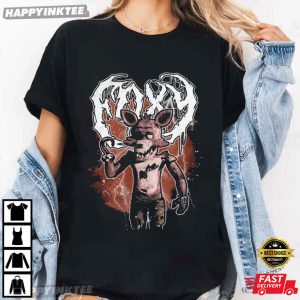 Foxy Five Nights at Freddy's Metal Disney Horror Goth Punk T Shirt (2)