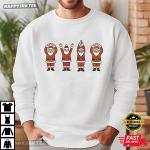 Santa Ohio State Buckeyes Funny Football Fans Christmas T Shirt (3)
