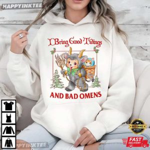 Good Tidings And Bad Omens Christmas T Shirt (4)