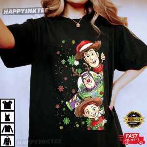 Toy Story Movie Merry Christmas Holiday Friends Cartoon T Shirt (3)