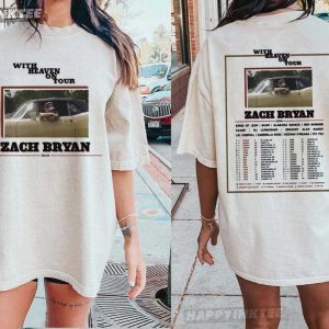Zach Bryan With Heaven On Tour 2026 Country Music T Shirt (3)