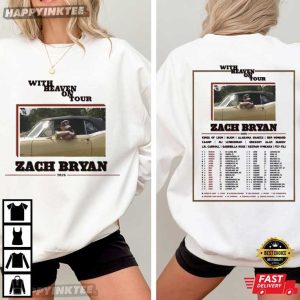Zach Bryan With Heaven On Tour 2026 Country Music T Shirt (4)