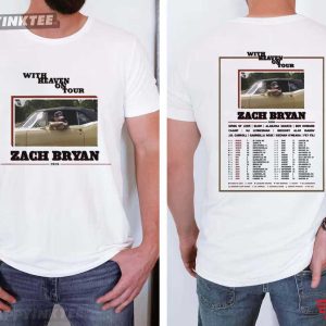 Zach Bryan With Heaven On Tour 2026 Country Music T Shirt (1)