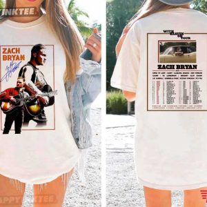 Zach Bryan With Heaven On Tour 2026 Country Music Fan Gift T Shirt (4)