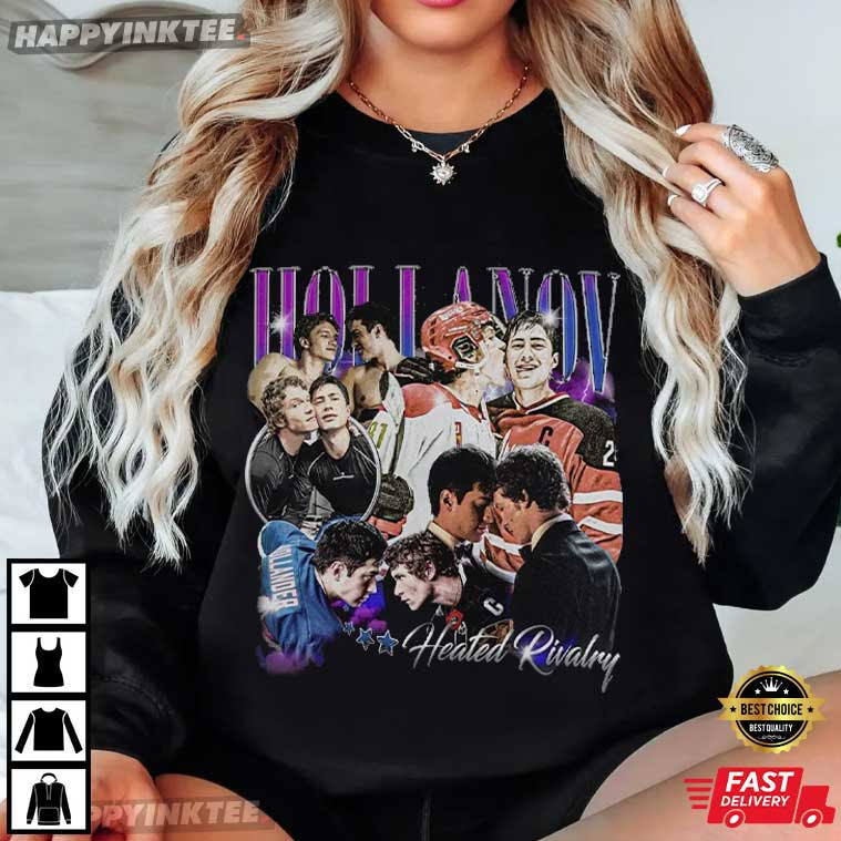 Hudson Williams Connor Storrie Heated Rivalry 90s Bootleg T-Shirt Hudson Williams Connor Storrie Heated Rivalry 90s Bootleg T-Shirt