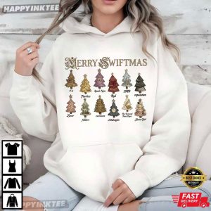Merry Swiftmas Christmas Tree Eras Album Music Lover Xmas T Shirt (4)