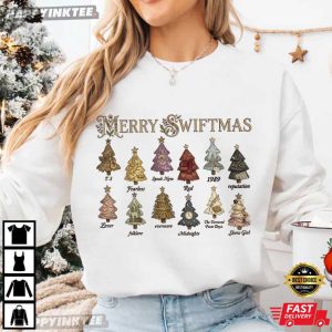 Merry Swiftmas Christmas Tree Eras Album Music Lover Xmas T Shirt (3)