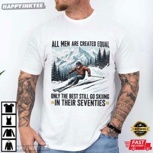 Skiing Seventies Skier Retirement Winter Sports T-Shirt