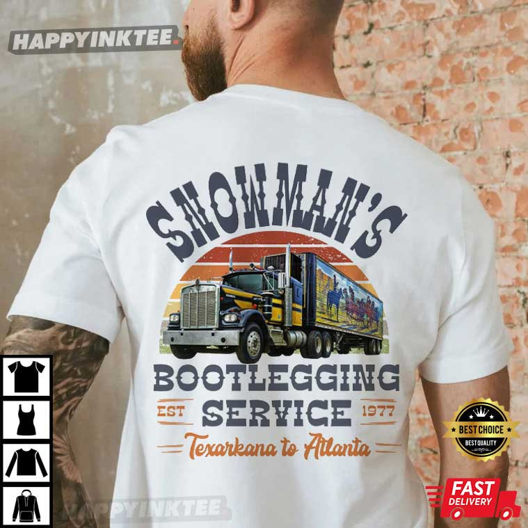 Snowman’s Bootlegging Service Smokey And The Bandit Truck T-Shirt