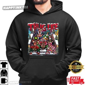 Thug Life Christmas Movie Heroes Funny Holiday T Shirt (4)