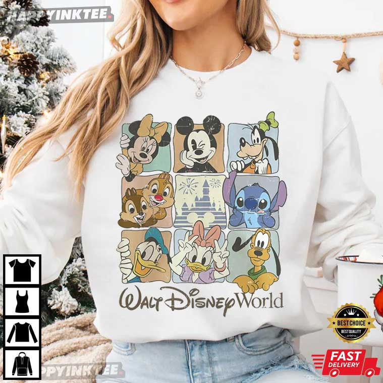 Walt Disney World Mickey and Friends Disney Character Vacation T-Shirt Walt Disney World Mickey and Friends Disney Character Vacation T-Shirt