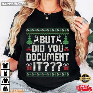 Christmas HR But Did You Document It Funny Office Gifts T Shirt (2)