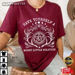Have Yourself A Merry Little Solstice Yule Christmas Winter Solstice T Shirt (2)