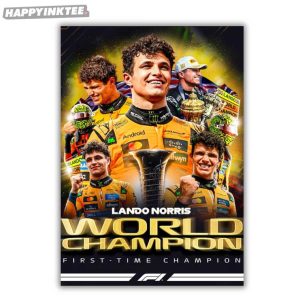 Lando Norris World Champion McLaren F1 Poster