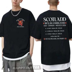 Scotland World Cup 2026 We'll Be Coming Tour Scottish Supporters T Shirt (1)