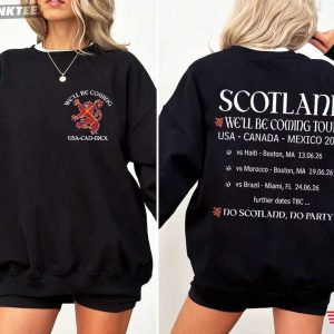 Scotland World Cup 2026 We'll Be Coming Tour Scottish Supporters T Shirt (3)