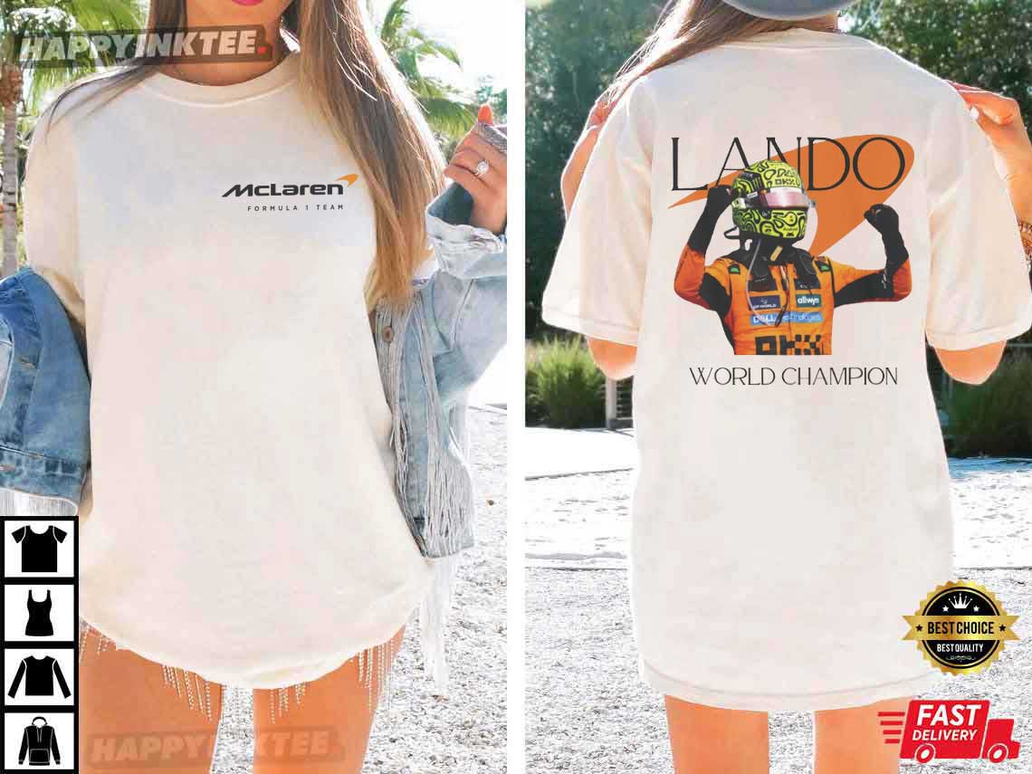 Lando Norris World Champion Formula 1 T-Shirt Lando Norris World Champion Formula 1 T-Shirt